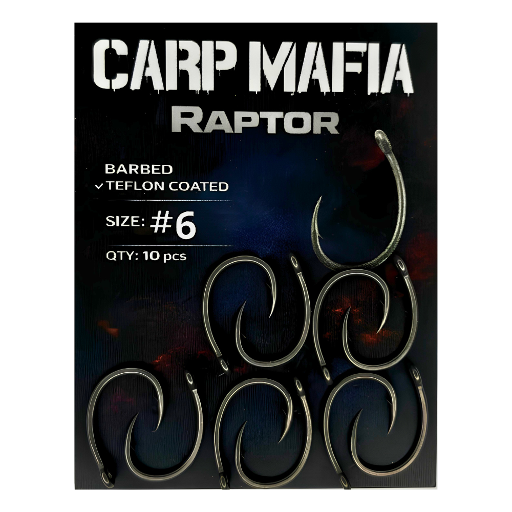 Haczyki Karpiowe RAPTOR #6 Zadziorowe