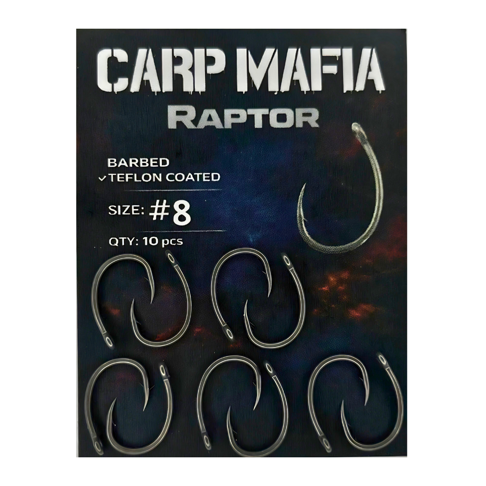 Haczyki Karpiowe RAPTOR #8 Zadziorowe